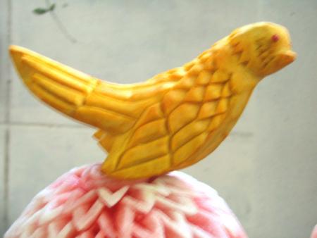 Sculpture sur Légumes et Fruits